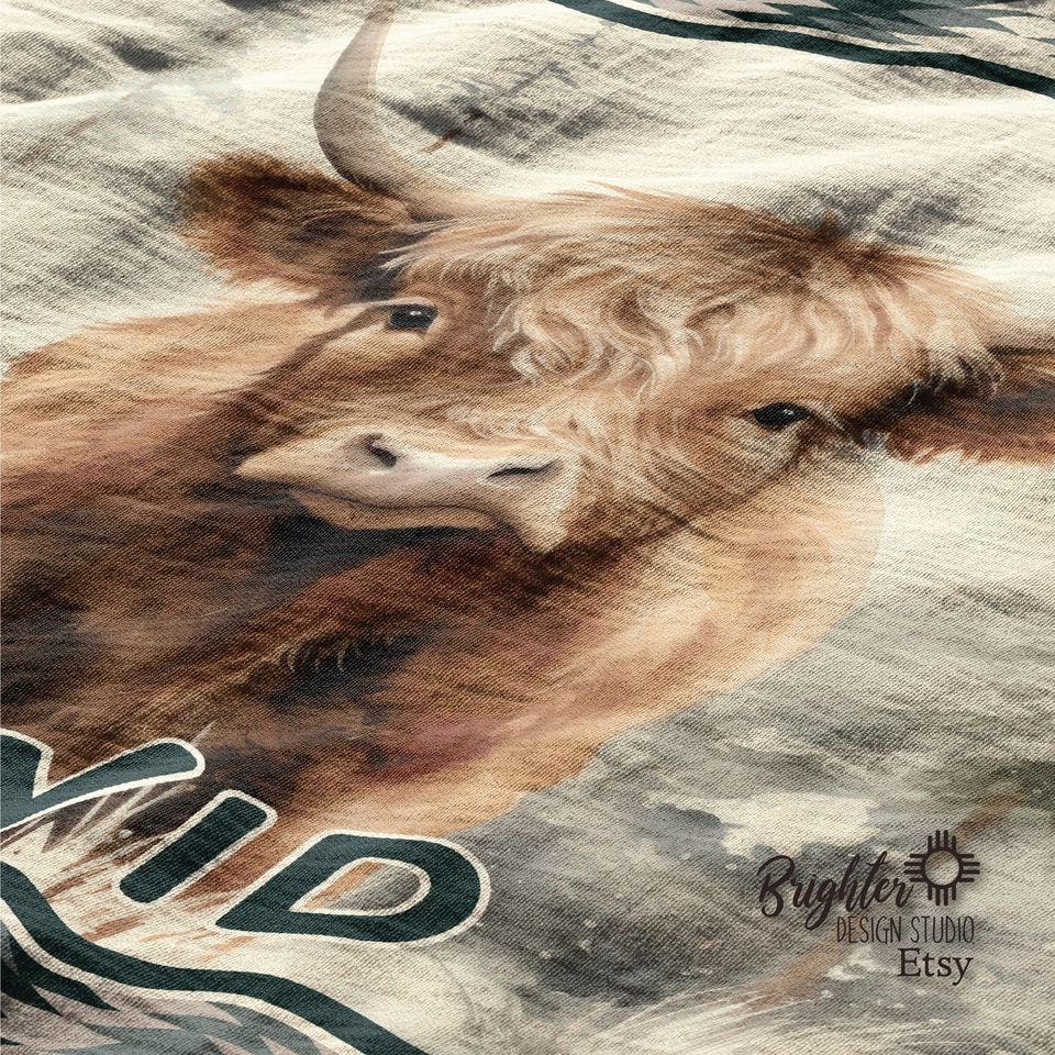 Personalized Highland Cow Woven Blanket