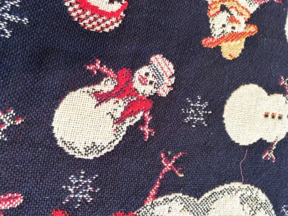 Christmas Winter Snowman Tapestry Throw Blanket Crown Crafts
