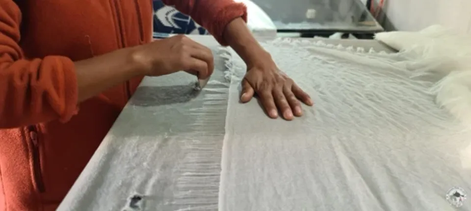 Cashmere Cover Aekamba, Hand Woven From Nepal, Bedspread, Blanket, Throw