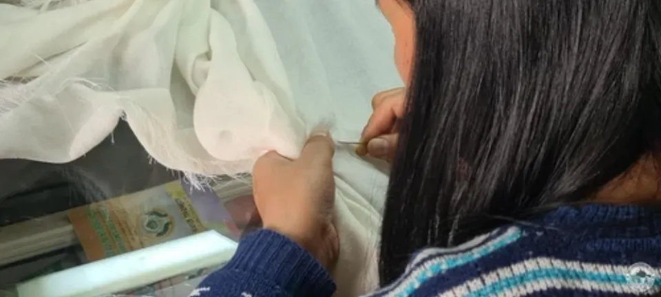 Cashmere Cover Aekamba, Hand Woven From Nepal, Bedspread, Blanket, Throw