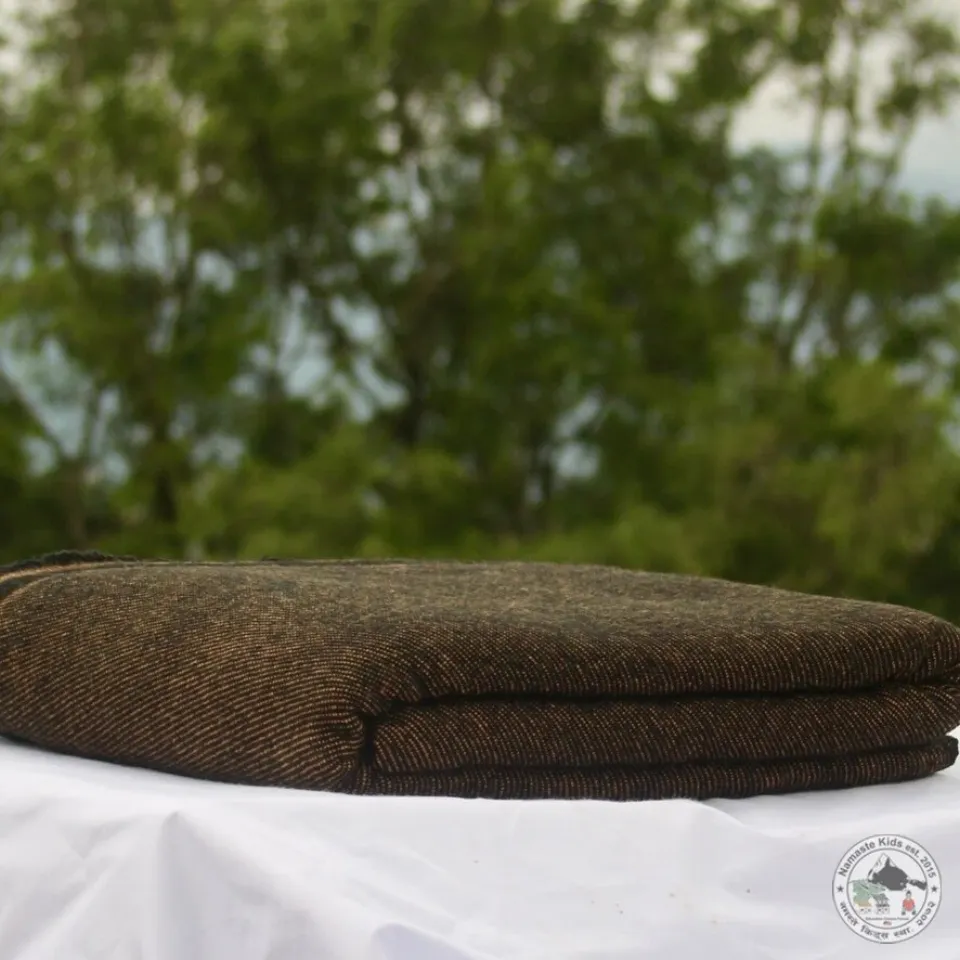 Cashmere Cover Aekamba, Hand Woven From Nepal, Bedspread, Blanket, Throw