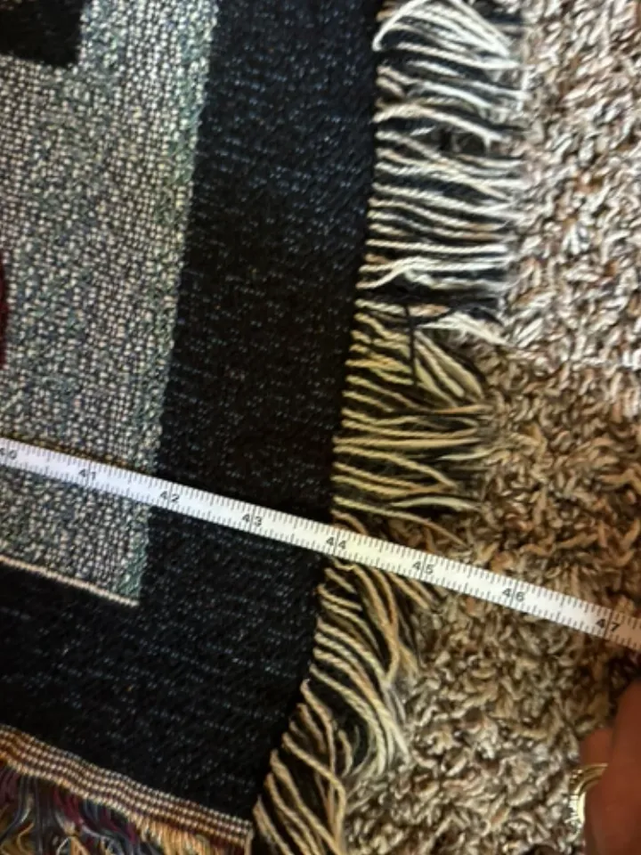 Winter Woven Tapestry Throw Blanket Snowmen Melt Memories Last Wall Hanging EUC