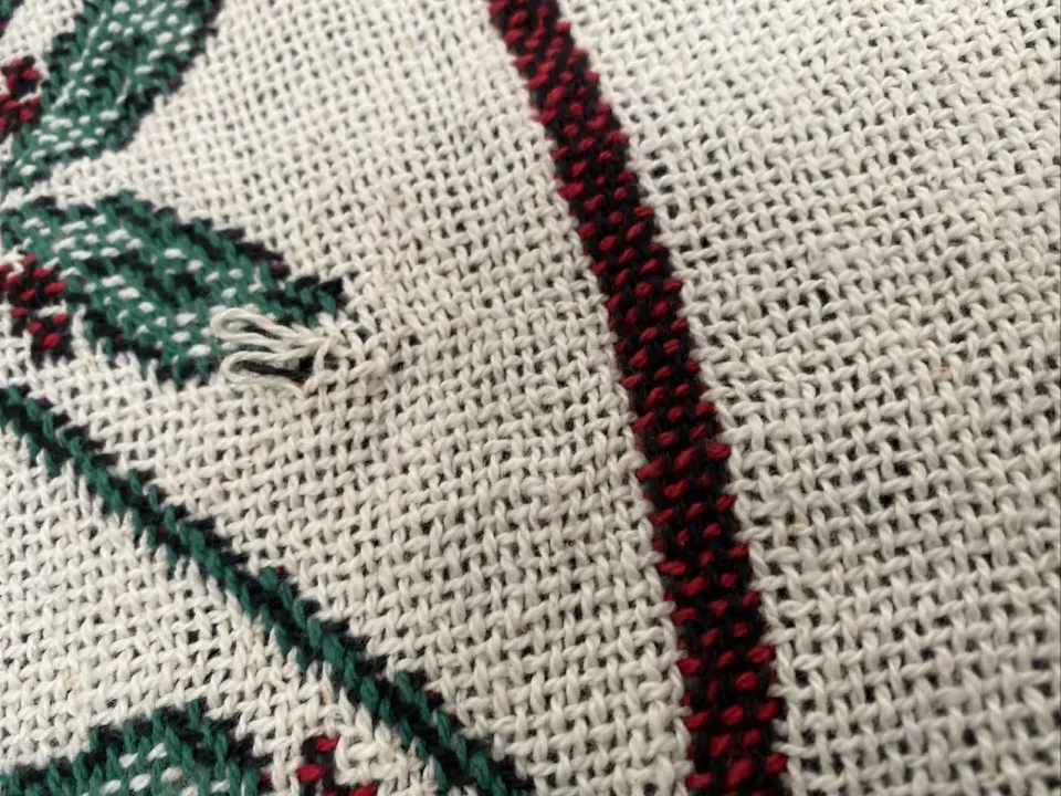 Disney Mickey Mouse Pluto Christmas Santa Woven Throw Blanket Tapestry 46x69”