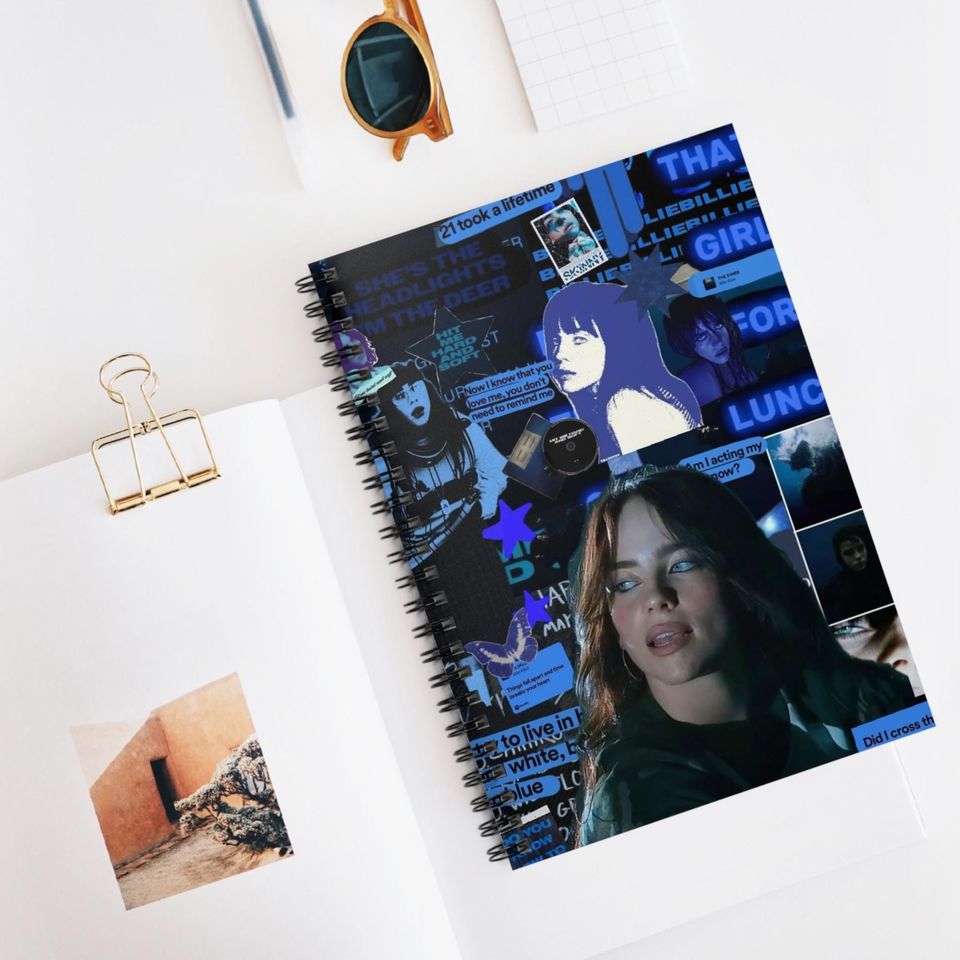 Billie Eilish Spiral Notebook - Ruled Line