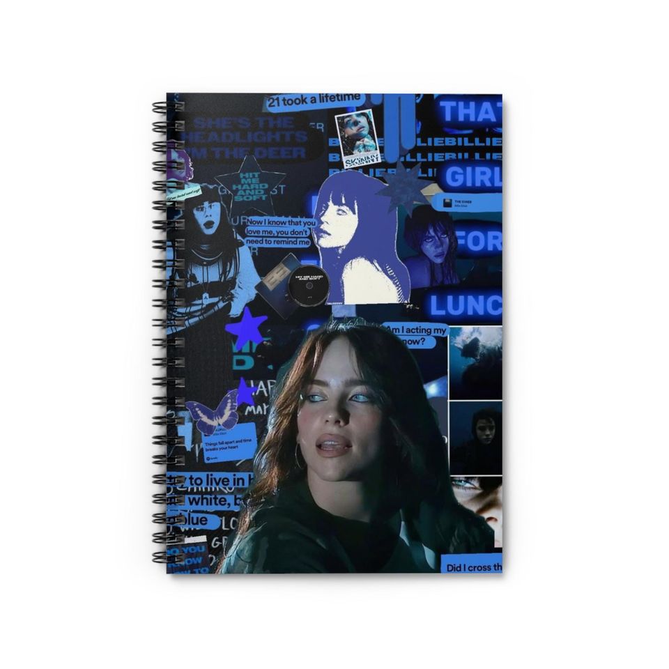 Billie Eilish Spiral Notebook - Ruled Line