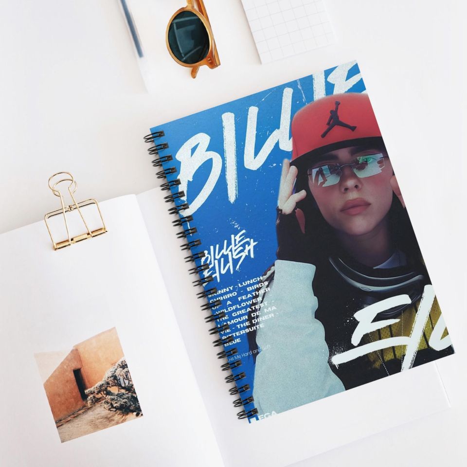 Billie Eilish Spiral Notebook - Ruled Line