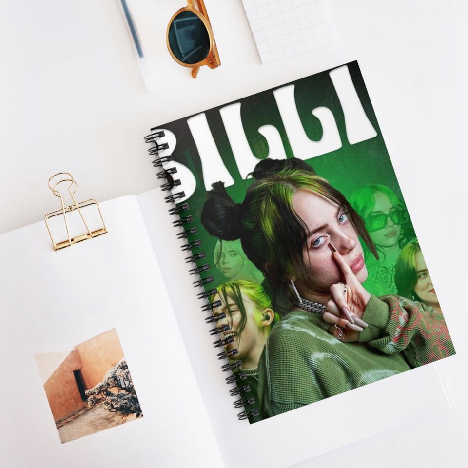 Billie Eilish Spiral Notebook - Ruled Line