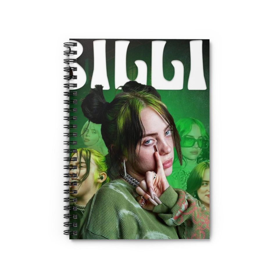 Billie Eilish Spiral Notebook - Ruled Line