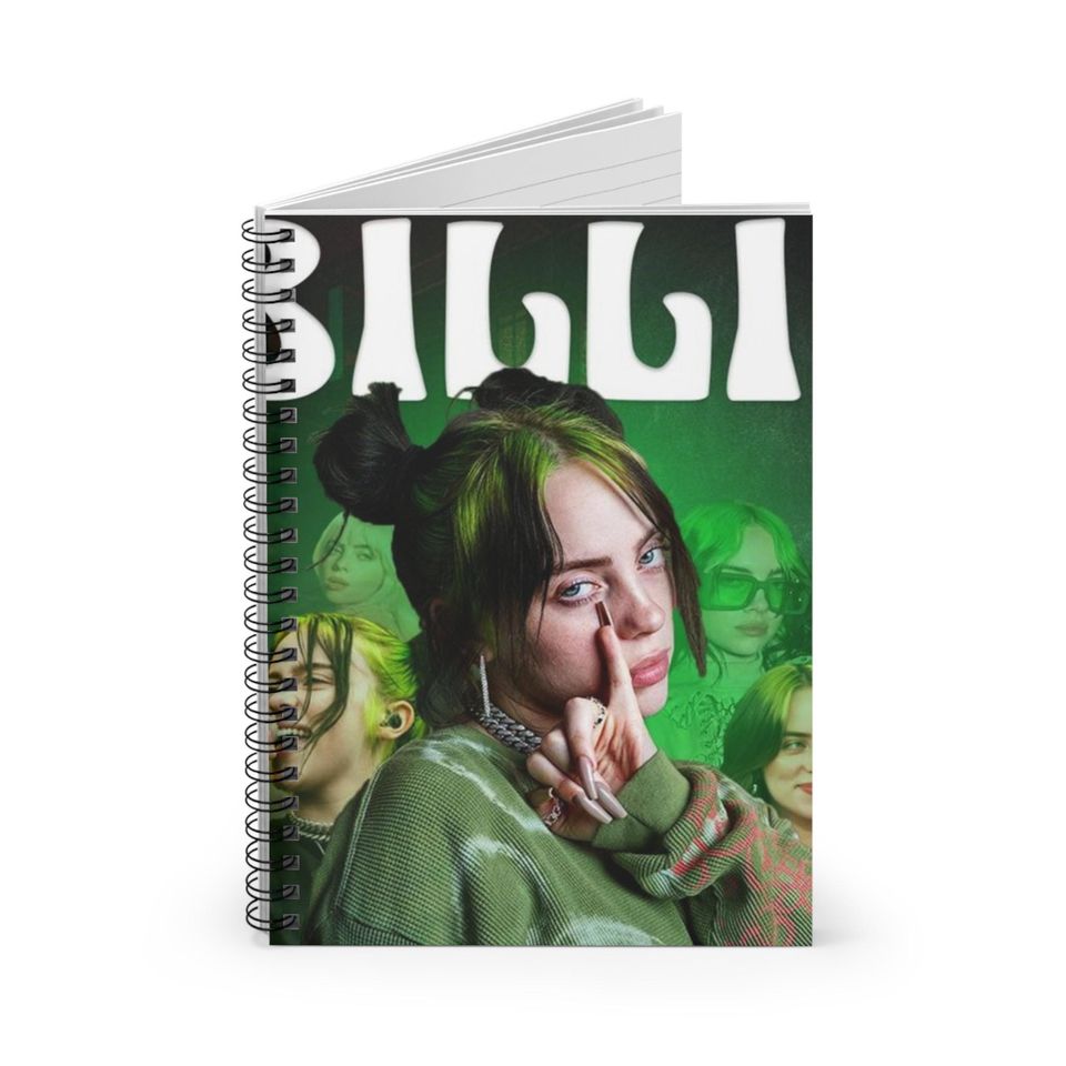 Billie Eilish Spiral Notebook - Ruled Line