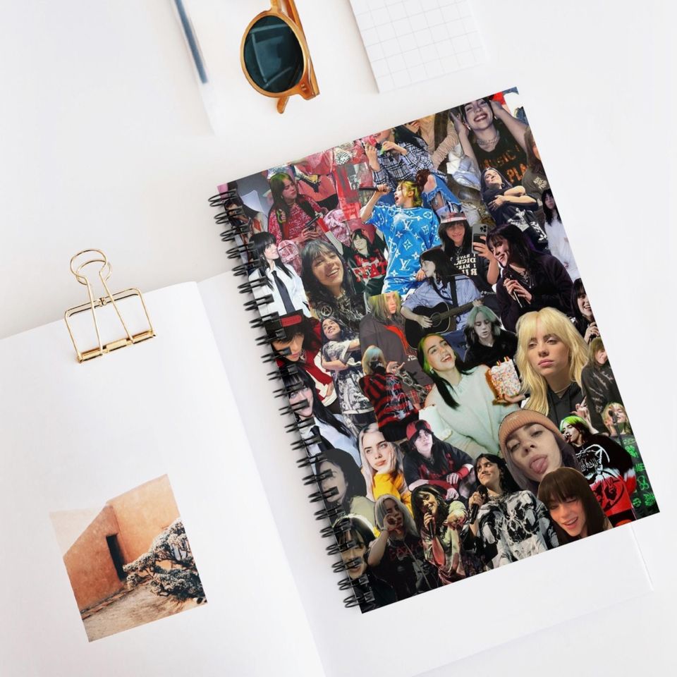 Billie Eilish Spiral Notebook - Ruled Line