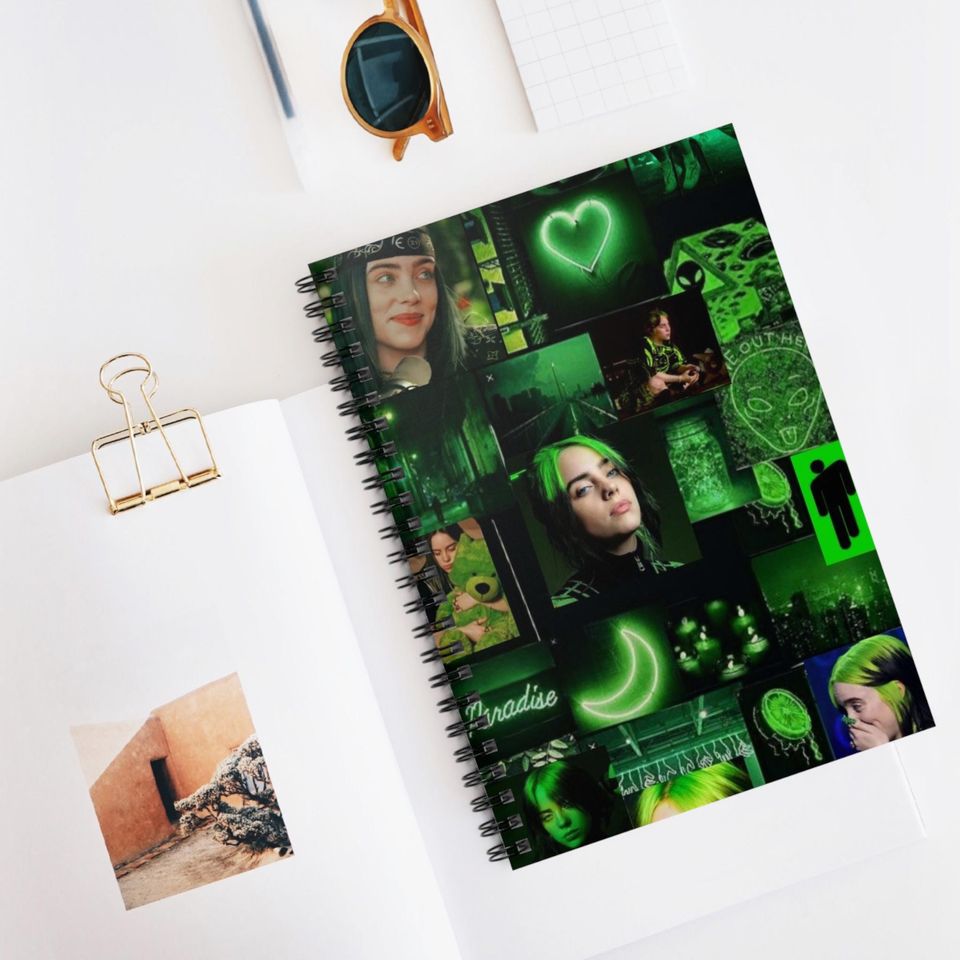 Billie Eilish Spiral Notebook - Ruled Line
