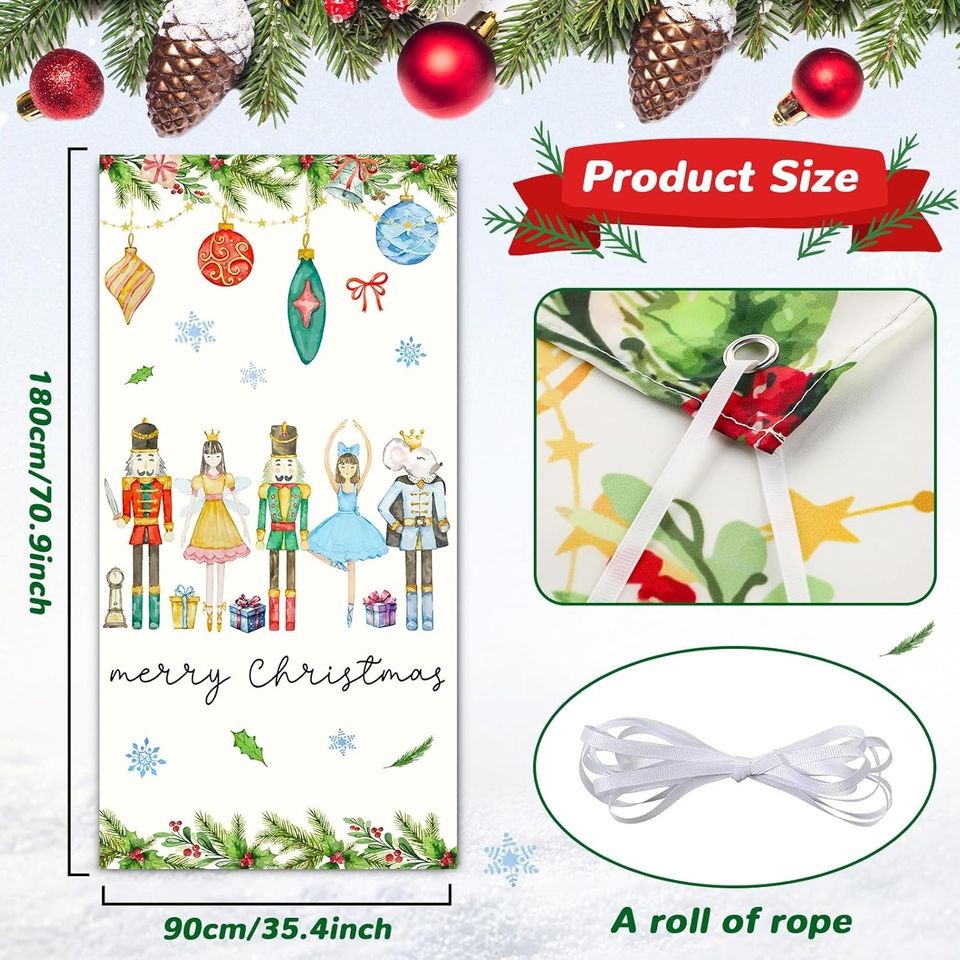 Merry Christmas Nutcracker Door Cover
