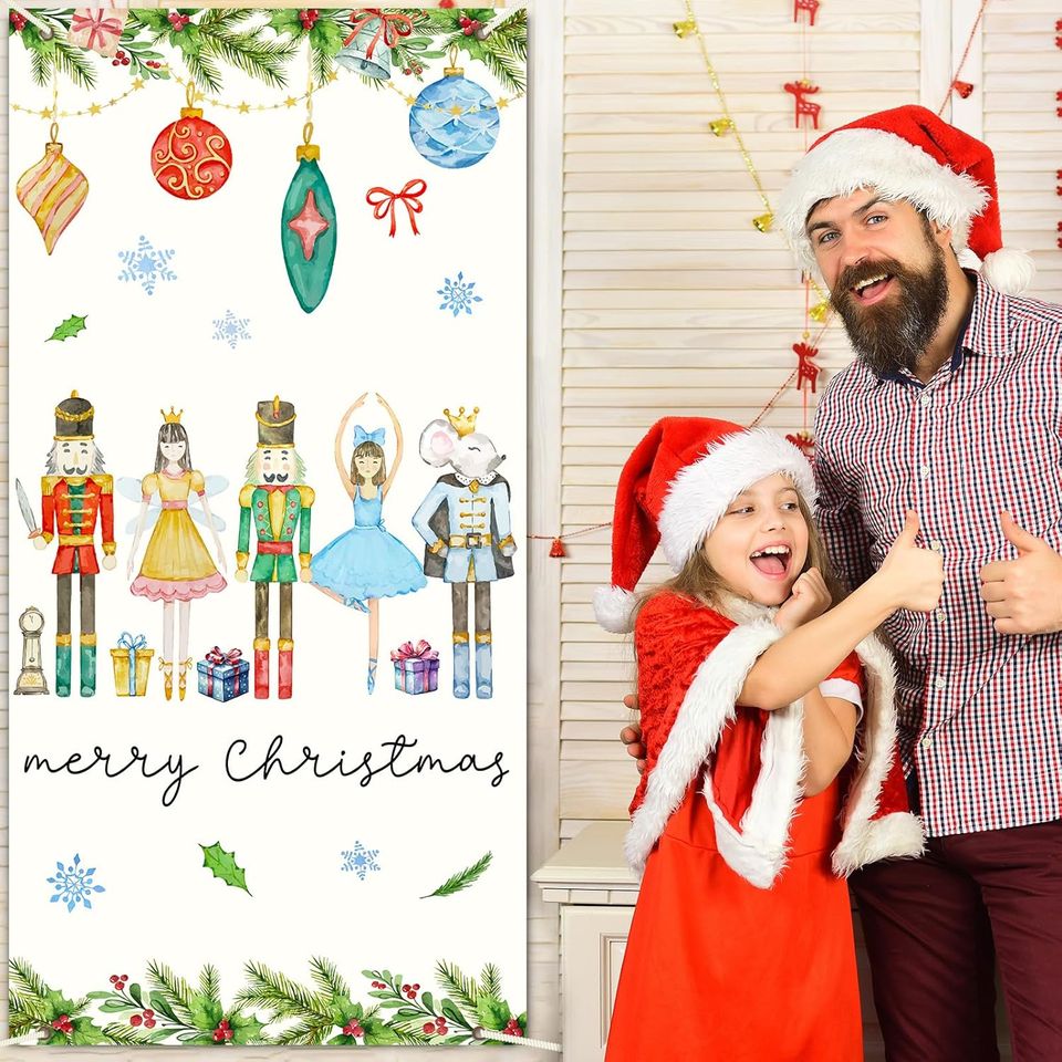 Merry Christmas Nutcracker Door Cover