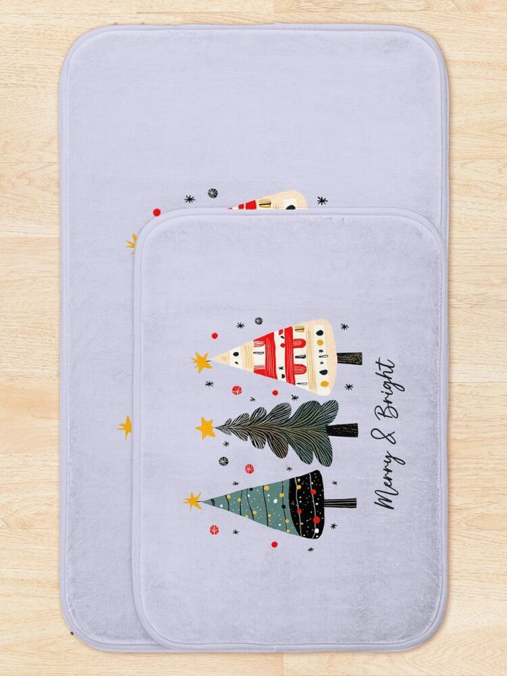Merry And Bright Bath Mat