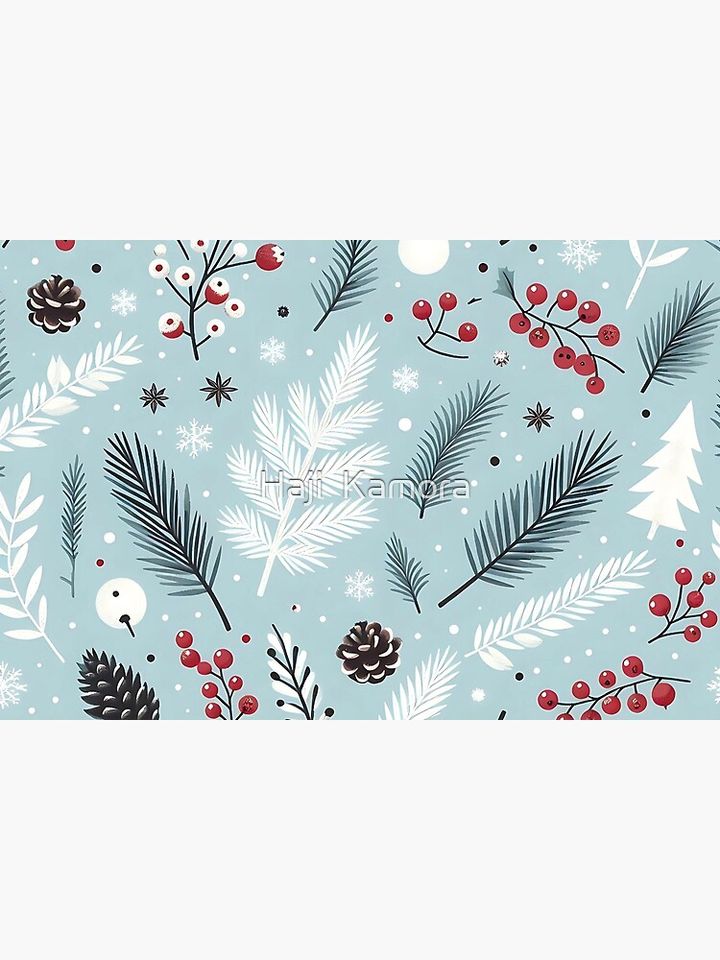 Winter Wonderland: Festive Seasonal Pattern Bath Mat