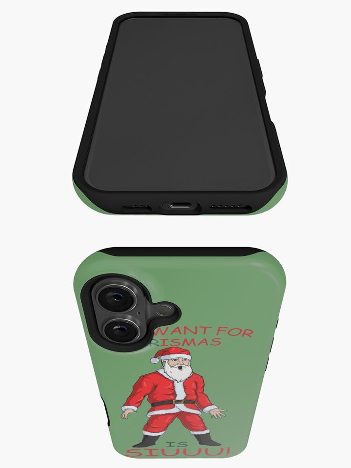 ALL I WANT FOR CR7ISMAS IS SIUUU! Cristiano Ronaldo iPhone Case