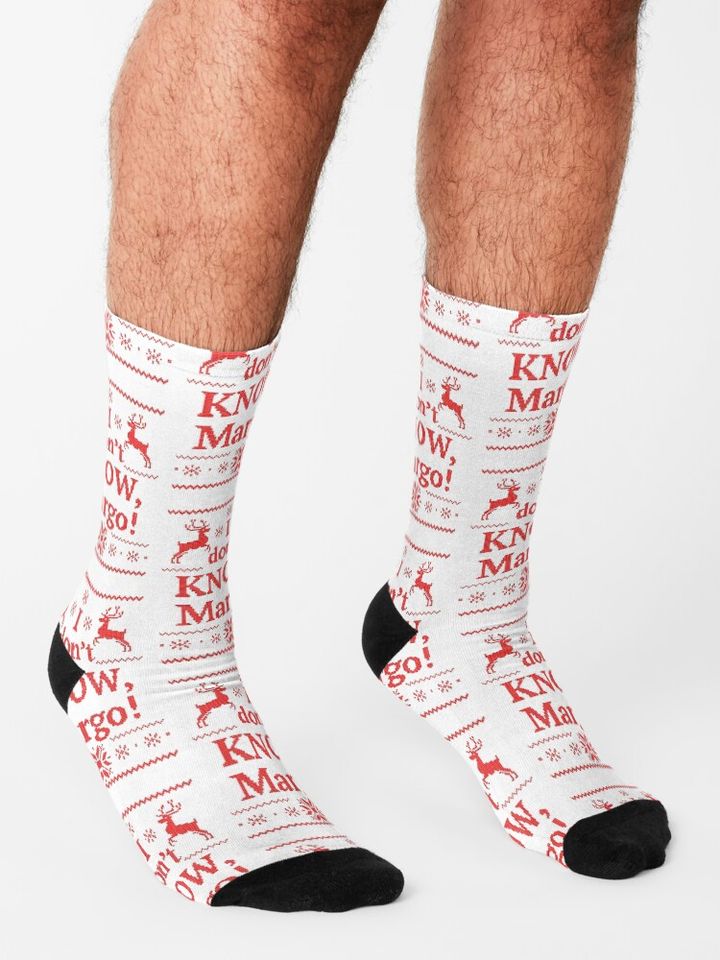 Funny I dont know MARGO Ugly Christmas Socks