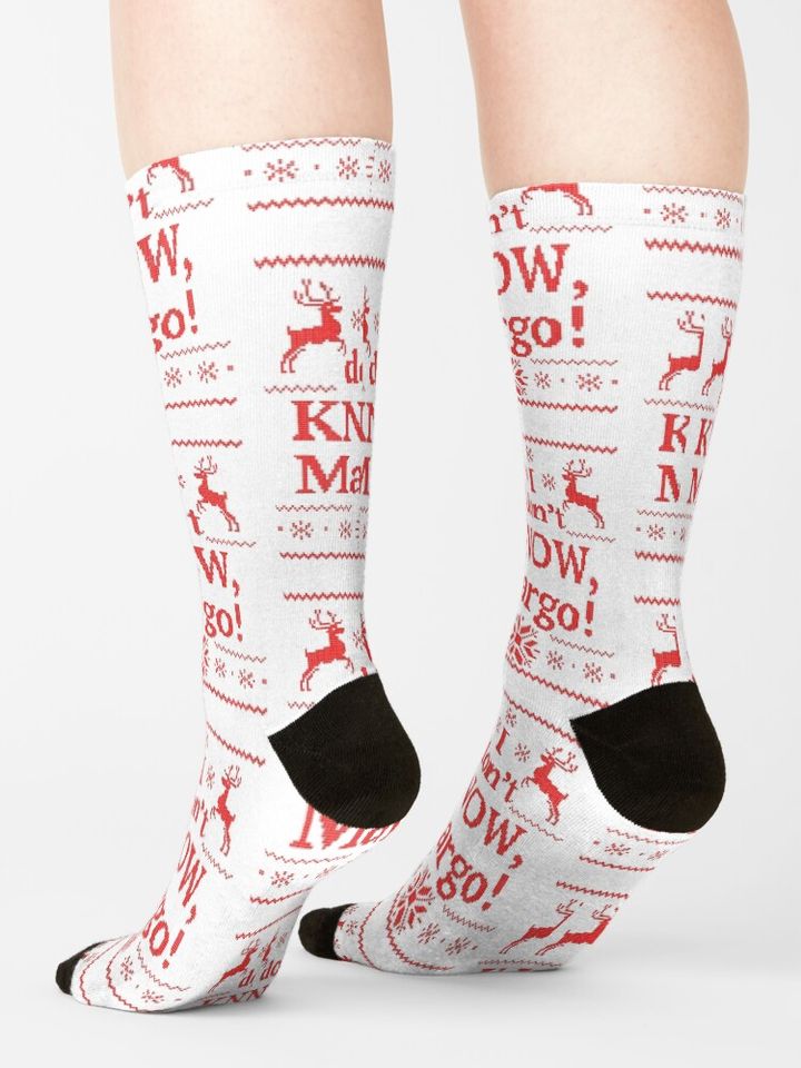 Funny I dont know MARGO Ugly Christmas Socks