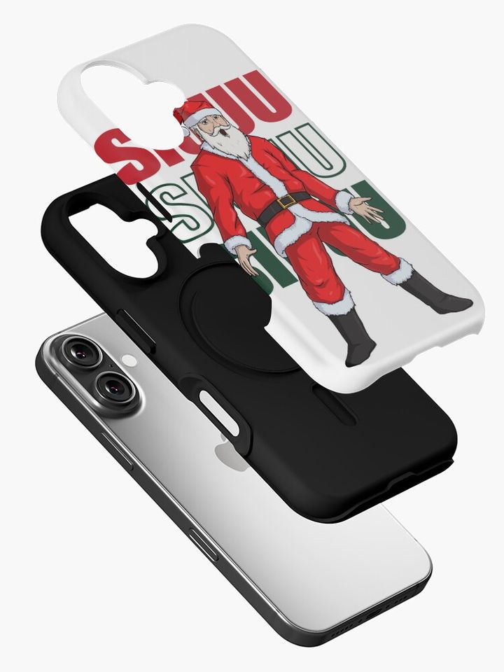 Santa Ronaldo goal celebration siuuu iPhone Case