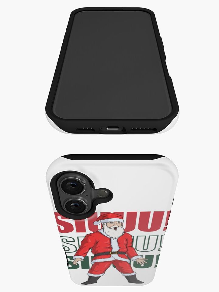 Santa Ronaldo goal celebration siuuu iPhone Case