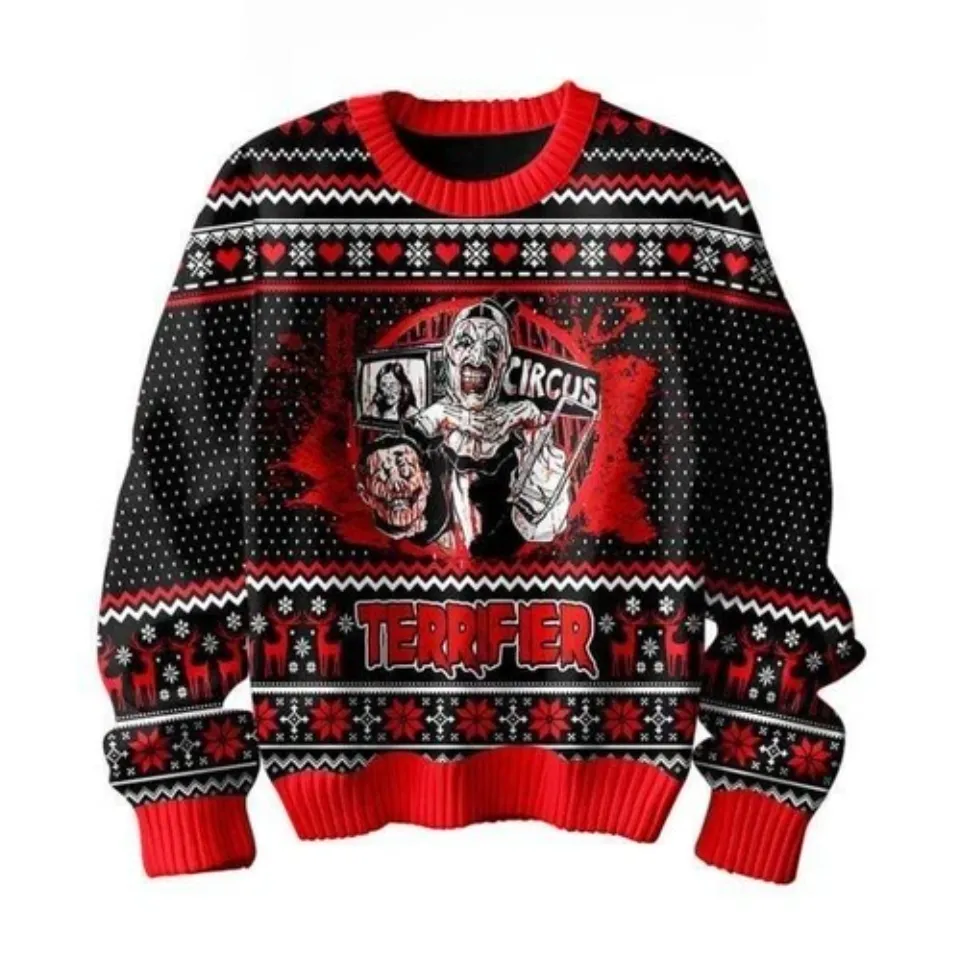 Terrifier In Circus Halloween 2024 Christmas Ugly Sweater