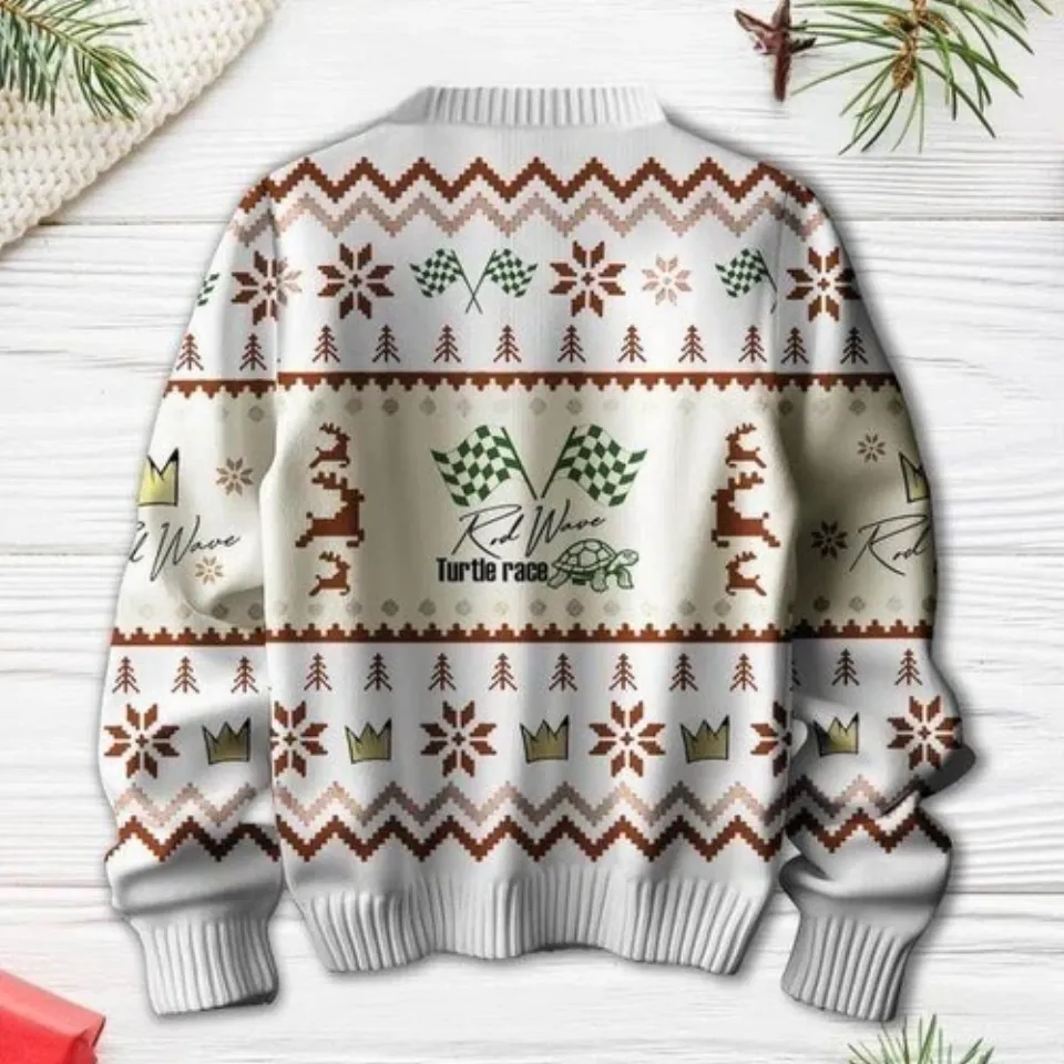 Rod Wave Turtle Race 2024 Christmas Ugly Sweater