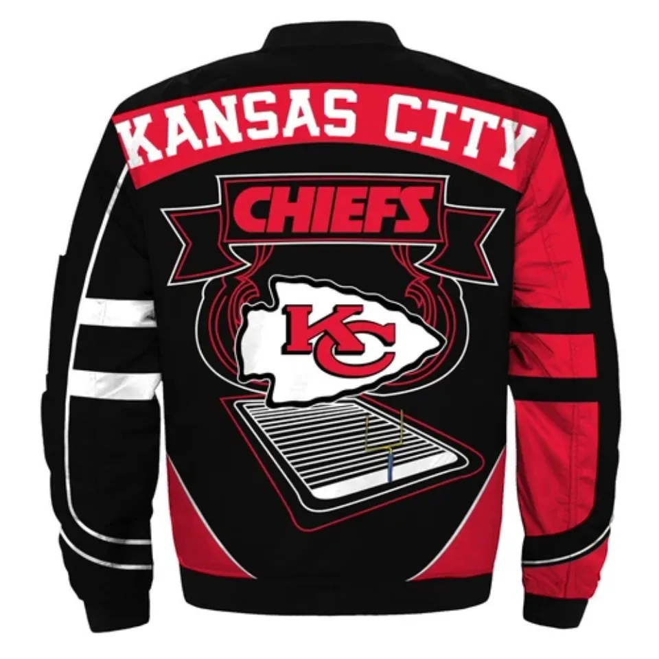 Kansas City Chiefs bomber Jacket running player Casual Jacket