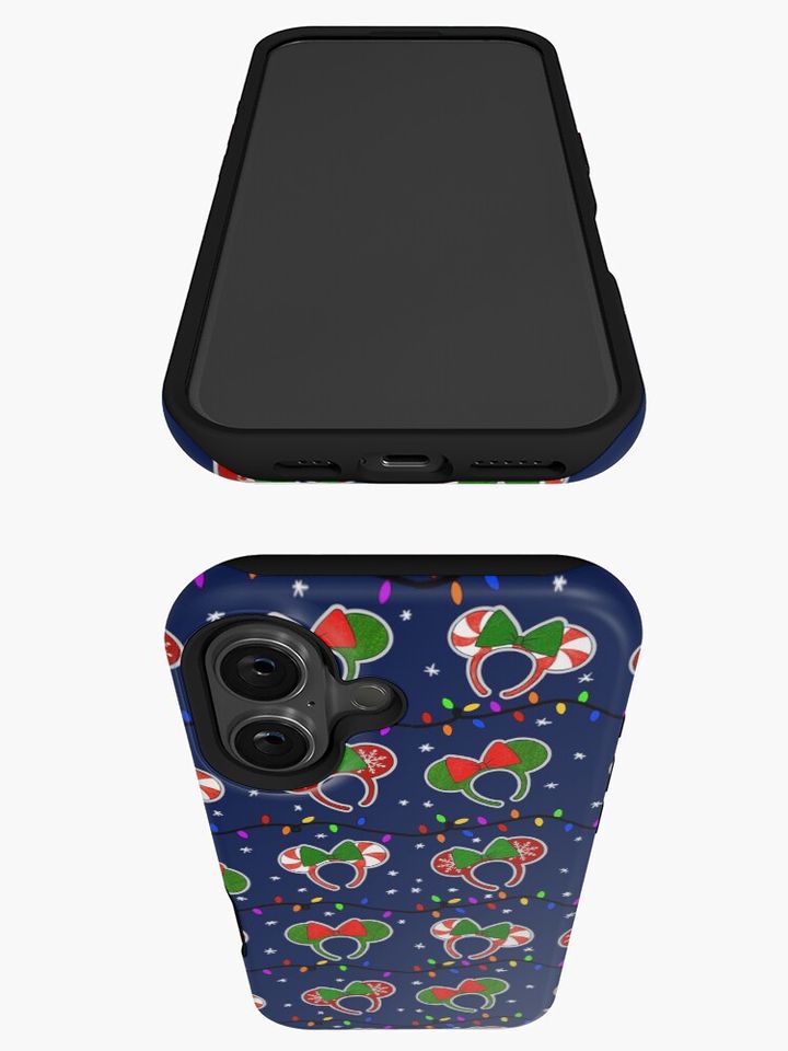 Christmas mickey ear pattern iPhone Case