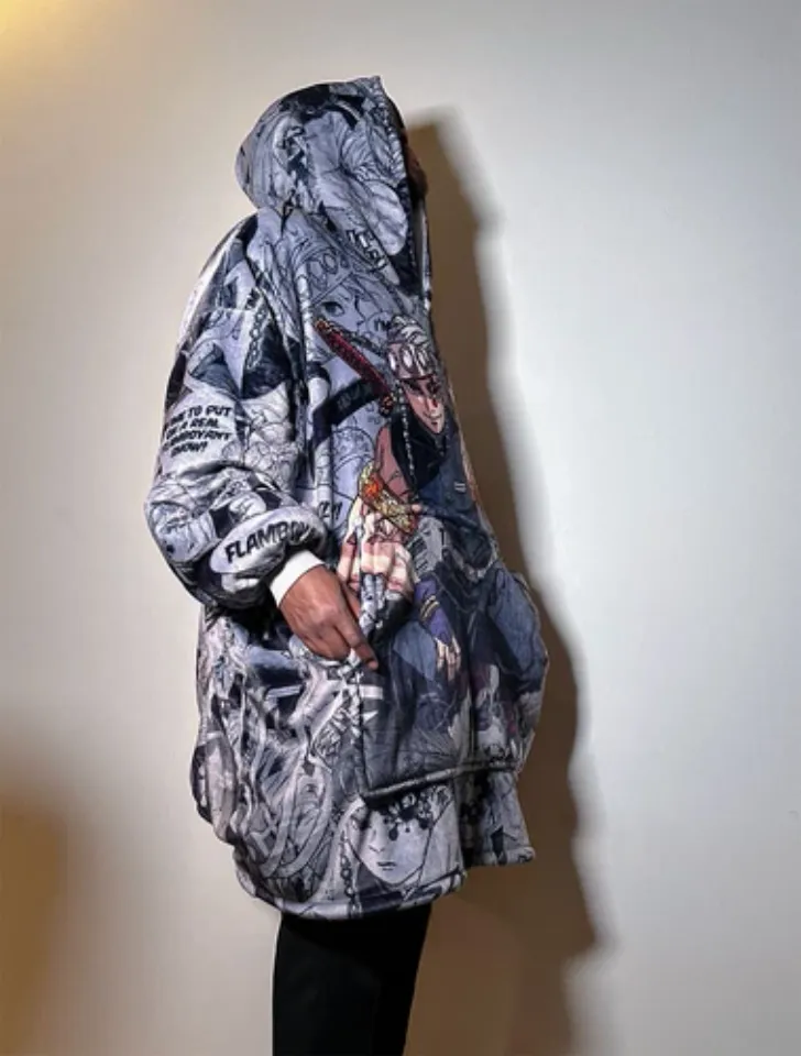Tengen Uzui demon Oversized Blanket Hoodie