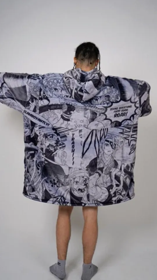 Tengen Uzui demon Oversized Blanket Hoodie