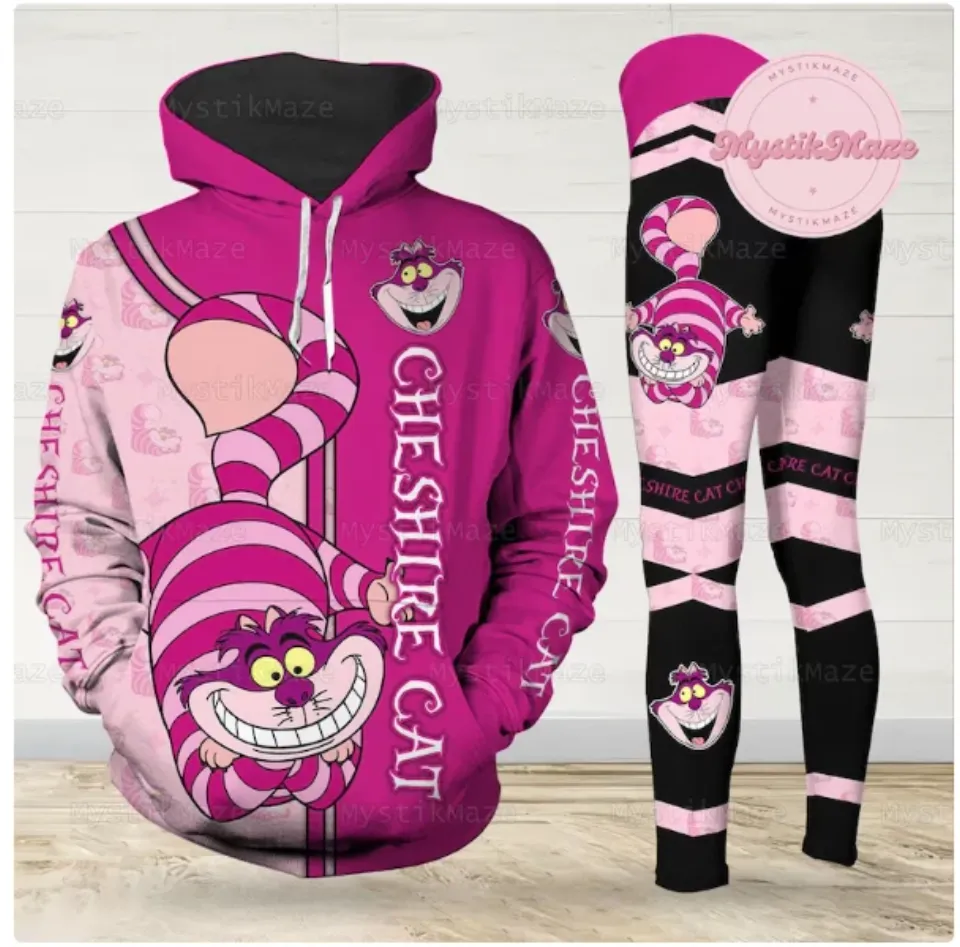 Cheshire Cat 3D Hoodie Legging Set HALLOWEEN GIFT CHRISTMAS GIFT BEST PRICE OVER PRINT