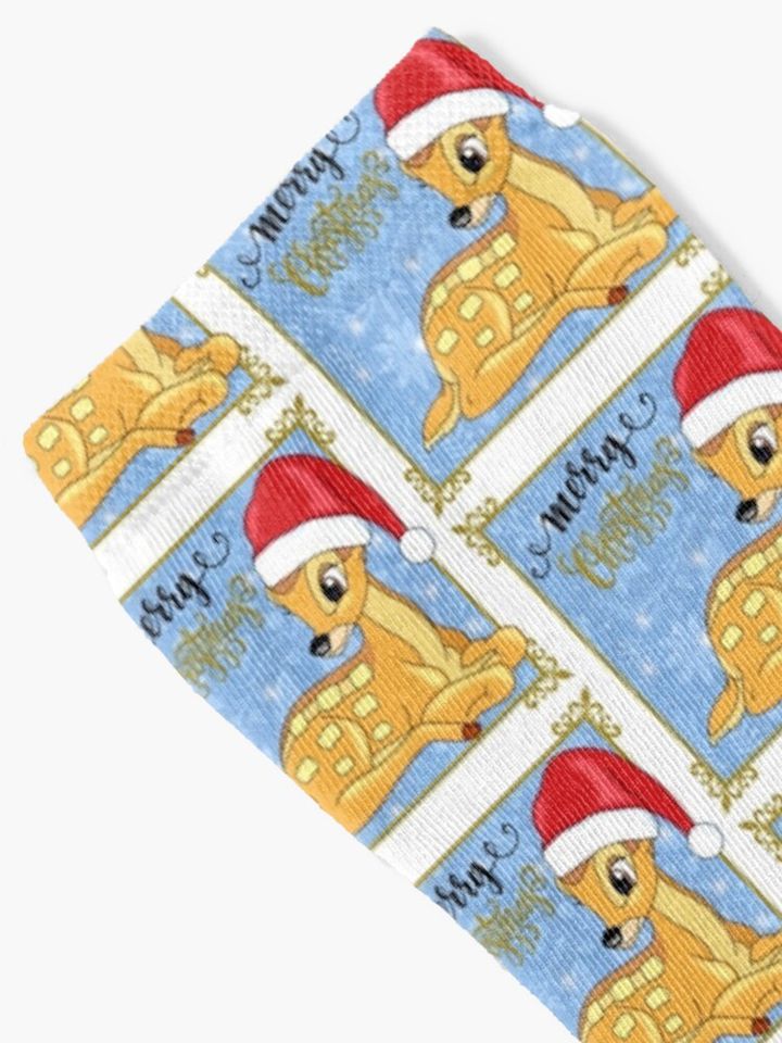 Bambi Christmas Socks