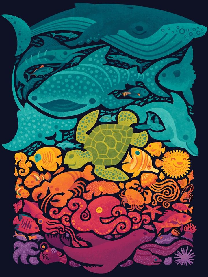 Aquatic Spectrum Baby One-Piece