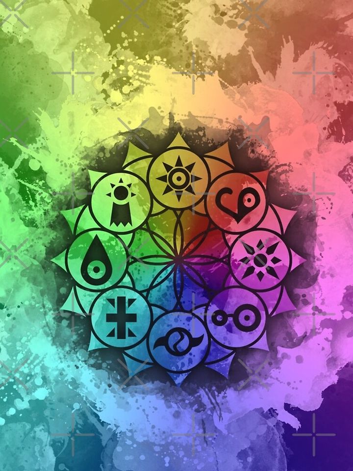 Digimon Mandala Paint iPhone Case