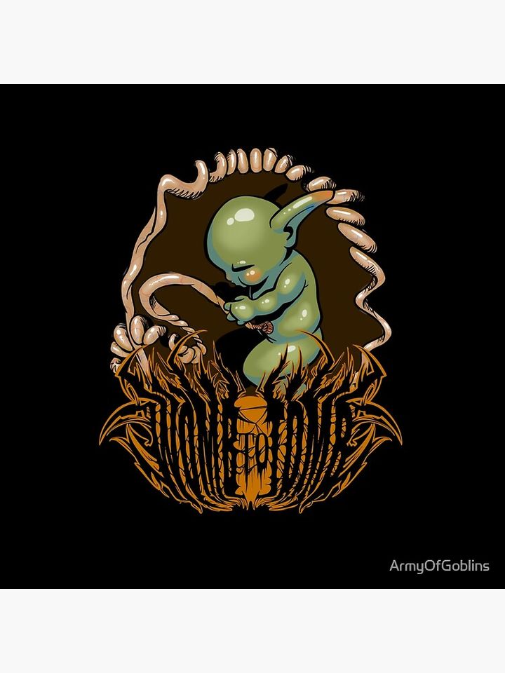 Womb to Tomb Goblin Pillow