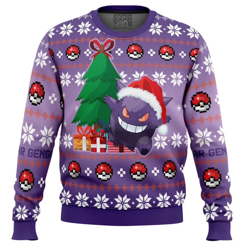 Christmas Gengar PKM Ugly Christmas Sweater