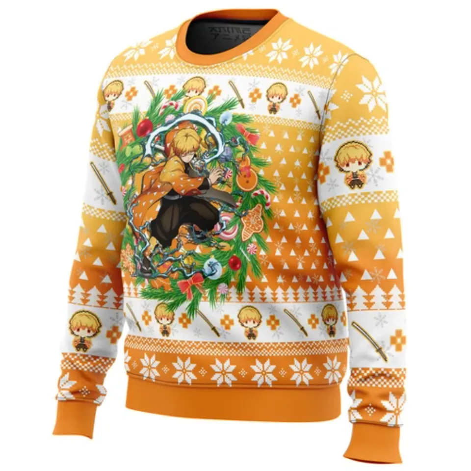 Christmas zenittsu Agatsuma demon Ugly Christmas Sweater