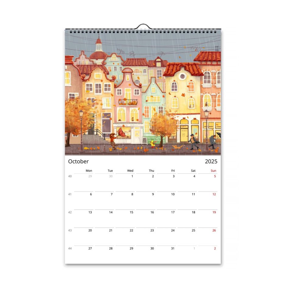 2025  illustrated Wall Calendar