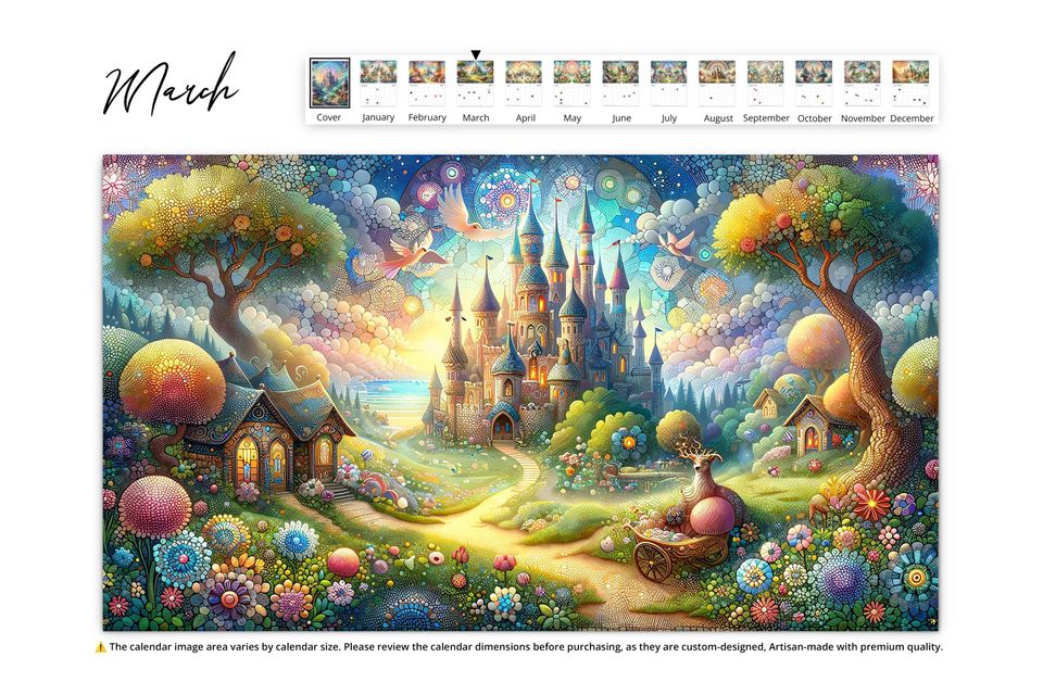 2025 Enchanted Wall Calendar