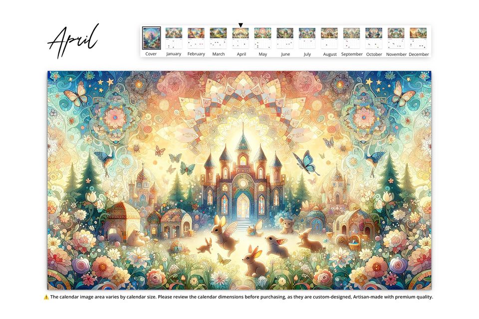 2025 Enchanted Wall Calendar