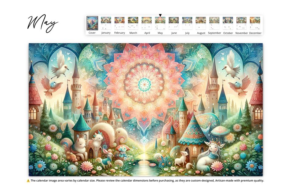 2025 Enchanted Wall Calendar