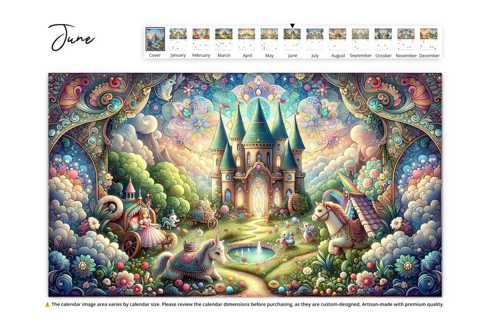 2025 Enchanted Wall Calendar