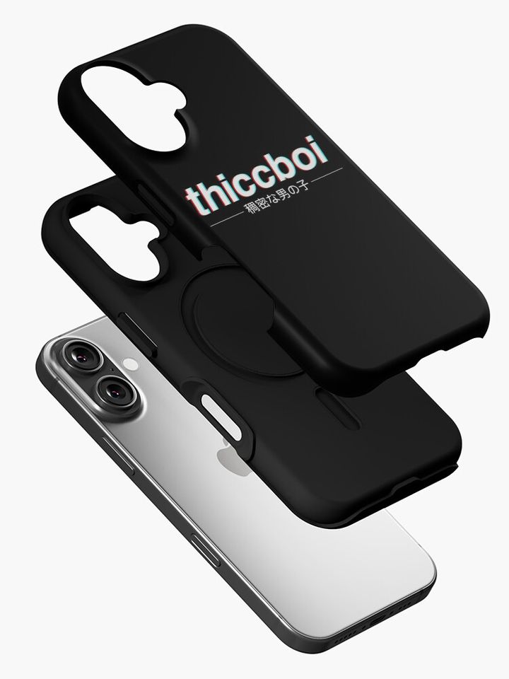 Aesthetic Japanese "Thicc Boi" Logo iPhone Case