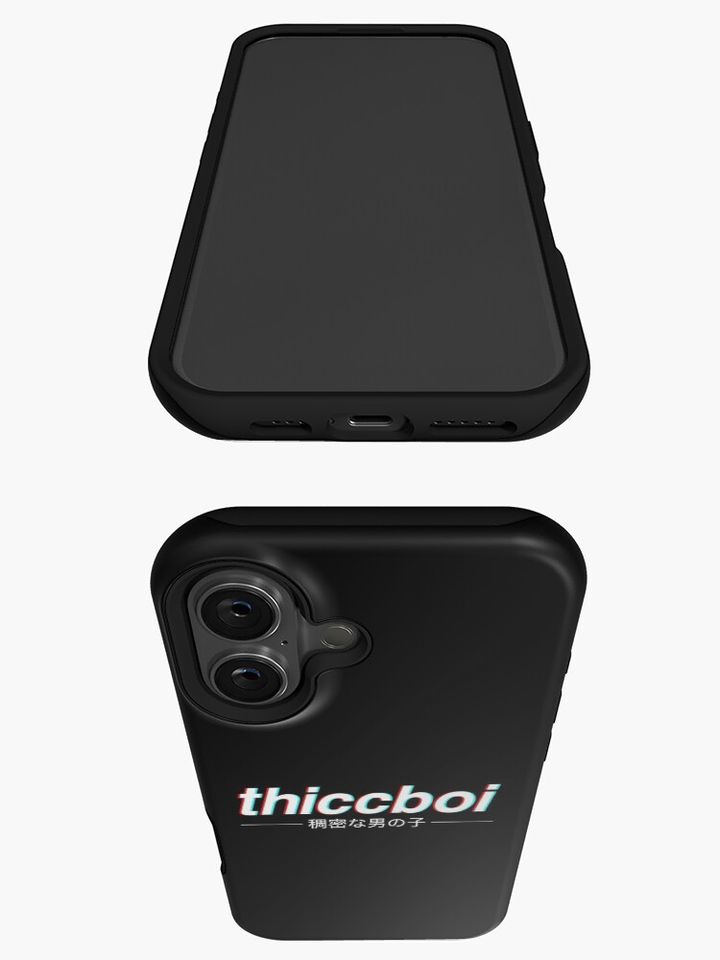 Aesthetic Japanese "Thicc Boi" Logo iPhone Case