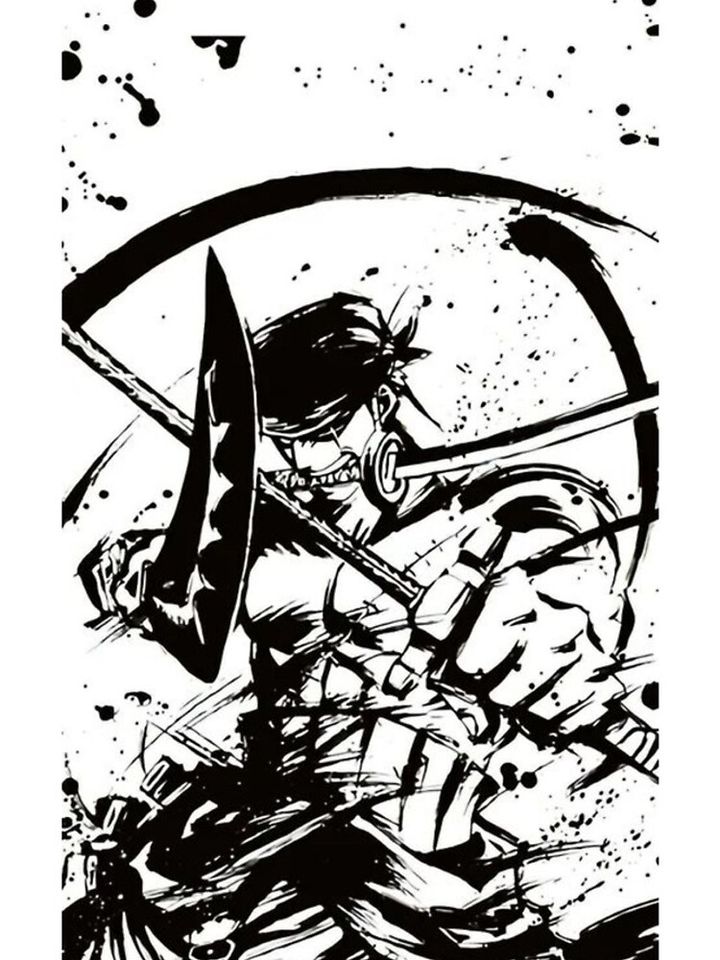 Zoro attacks with 3 sabers iPhone Case