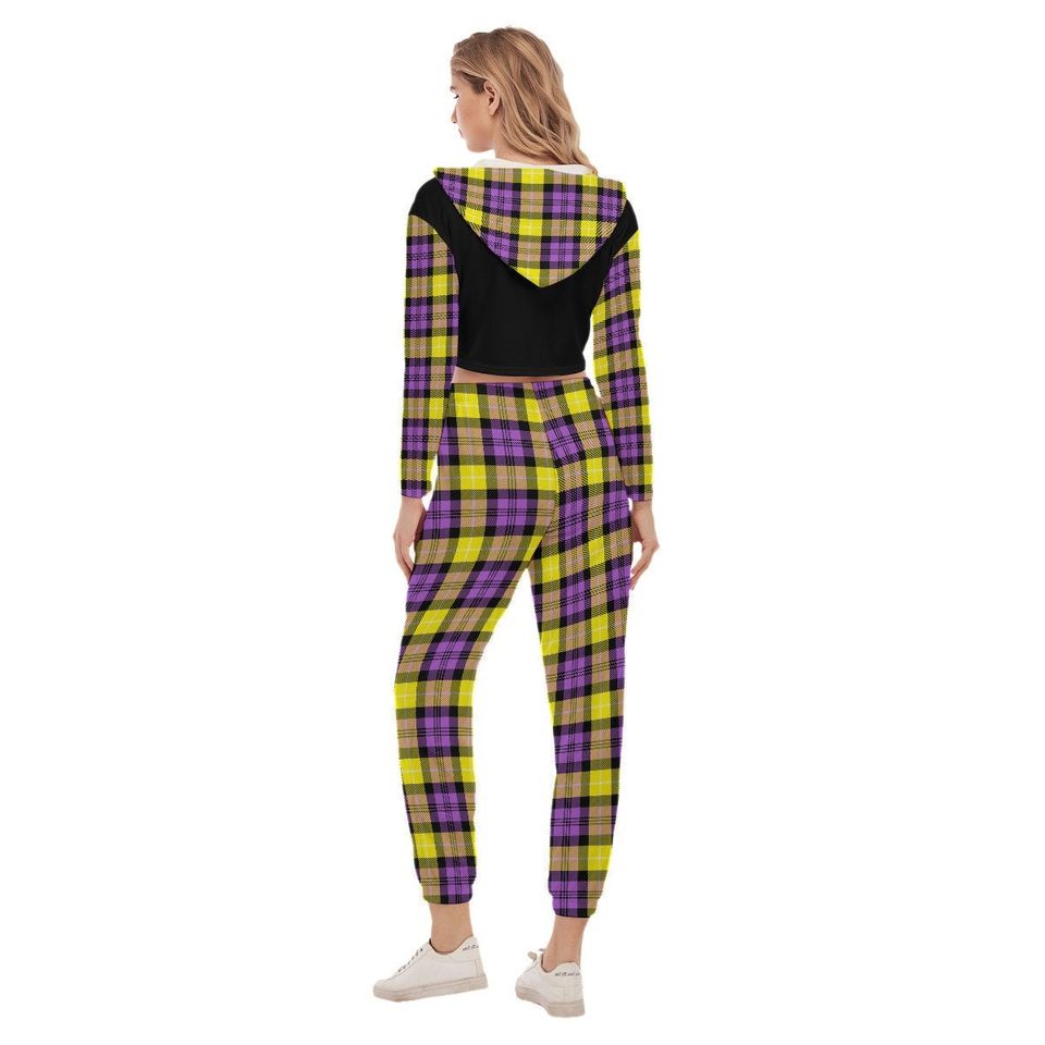 Non-Binary Crop Hoodie Sports Sets