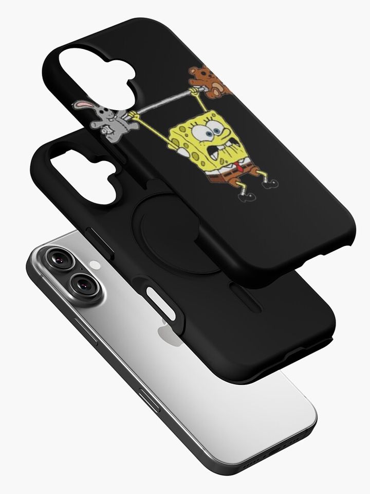 Spongebob Lifting Weights Classic . iPhone Case