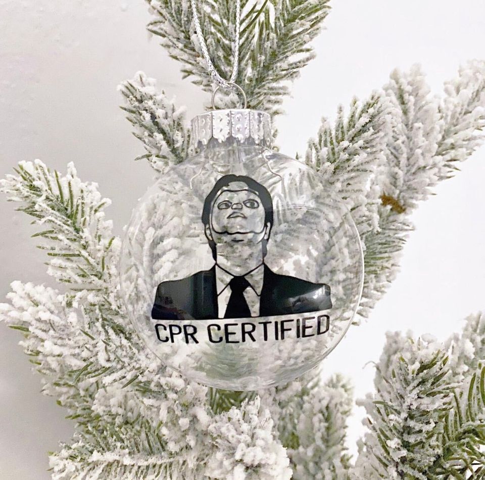Dwight CPR certified Ornament