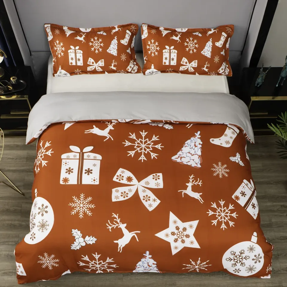 3D Christmas Elements Bedding Set | Christmas Gift | Christmas Decor