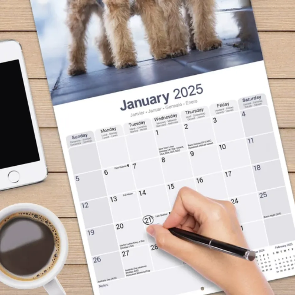 Welsh Terrier Calendar 2025 Dog Breed Gift Wall Calendar 15% OFF MULTI ORDERS!